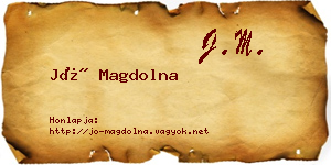 Jó Magdolna névjegykártya
